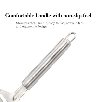 Stainless Steel Cheese Slicer for Block Cheese, Cheese Plane Cutter | No Wires to Replace • Smooth Cutting • Easy to Use • Ideal for Charcuterie Boards • Less Food Waste • Dishwasher Safe