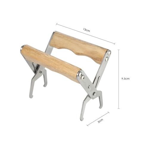 Beekeeping Frame Gripper, Frame Holder, Frame Lifter Tool - Stainless Steel Beekeeping Equipment Bee Hive Frame Grip Tool (Color : Wood) - color: Wood
