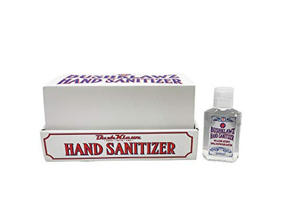 BushKlawz 2oz Hand Sanitizer Gel Travel Size 70% Alcohol No Rinse Instant Clean with no Water 24 Bottles Retail Bulk Multi-Pack Refillable Bottles