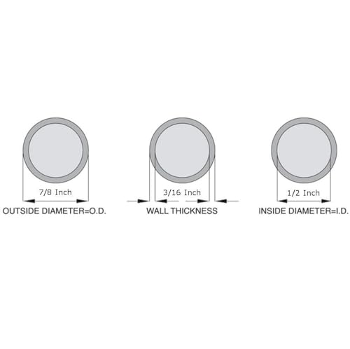 OCS Parts 1/2" ID x 7/8" OD Silicone Tubing | 10 Feet | High Temp, Food Grade Silicone Tubing for Brewing, Food, Beverage, Oils, Detergents, Liquids and Gases, Air, Plumbing, Ponds, AC and HVAC - size: 1/2" ID x 7/8" OD, style: 10 feet