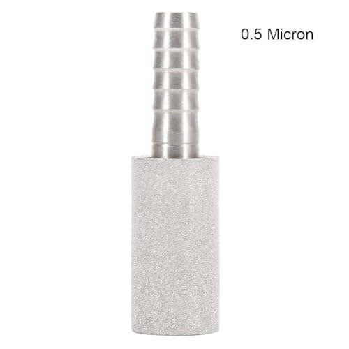 Stainless Steel Beer Carbonation Diffusion Stone, 1.9 inch Length, for Home Brewing and Aeration (0.5Micron)