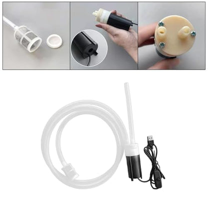 Automatic Siphon Pumps For Home Brewing Quiet Operations Silicone Construction Wine Beer Transfer Electric Wine Transfer - size: 2m