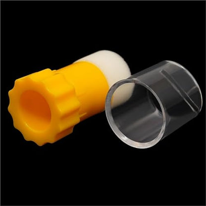 Queen Bee Marker Bottle 4pcs Beekeeping Queen Bee Marking Bottle Marker Tube Catcher Cage with Plunger Plush for Beekeeper Equipment