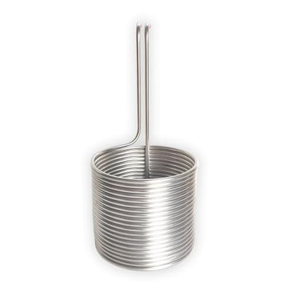 15.24 m 3/8" Stainless Steel Wort Chiller 50L Immersion Cooling Coil for Home Brewing