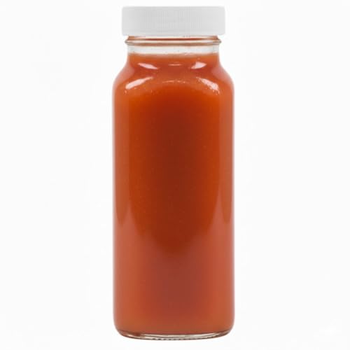 kitchentoolz 8oz Square Glass Juice Shot Bottle with Lid – 4 Pack 8 oz Milk Glass Bottles with Lids for Lunch Box, Airtight Reusable Drinking Jars for Smoothies, Yogurt, Kefir, Juice & Water - color: 8oz, style: 4 Pack