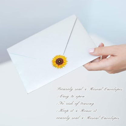 500 PCS Sunflower Roll Stickers, 8 Styles Waterproof Vinyl Floral Decals for Skateboard, Fridge, Laptop, Phone, Luggage, Trendy Stickers for Teens, Adults, Boys and Girls（Sunflower - color: Sunflower