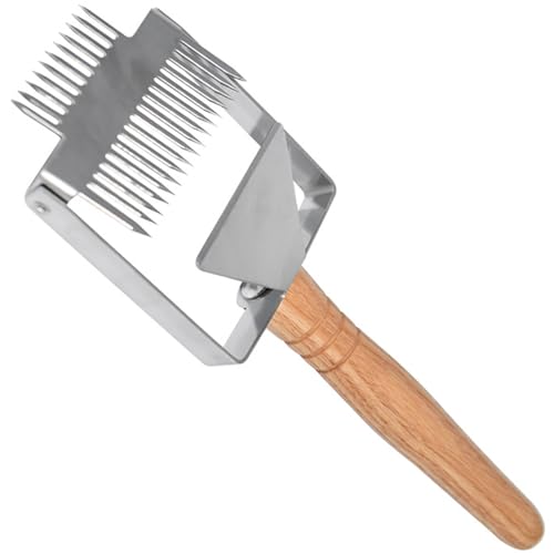 Beekeeping Tool Stainless Steel Uncapping Scraper for Smooth Process Uncapping Fork Shovel Tool - color: A