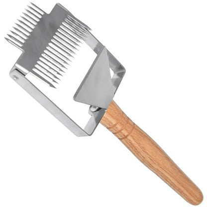 Beekeeping Tool Stainless Steel Uncapping Scraper for Smooth Process Uncapping Fork Shovel Tool - color: A