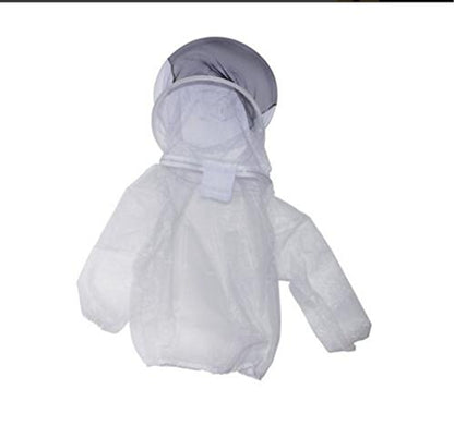 Protective Bee Keeping Jacket Veil Suit with Pull Hat Veil for Beekeepers Without Pants - color: Transparent