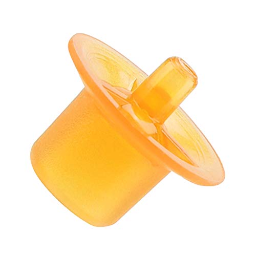 BRRNOO Beekeeping Supplies, 50 Pack Plastic Queen Grafting Cells for Beekeepers Reusable Hive Management Tools for Apiculture, 0.74 x 0.63 Inches, Orange