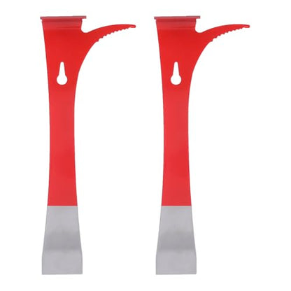 2PCS Bee Frame Lifter and Scraper, Stainless Steel Bee Hive Scraper Portable Beekeeping Equipment with J Hook for Beekeepers