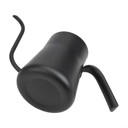 Pour Over For Kettle Gooseneck With Thermometer, 550Ml Stainless Steel Coffee Drip Pot For Precise Brewing, Black For Teapot
