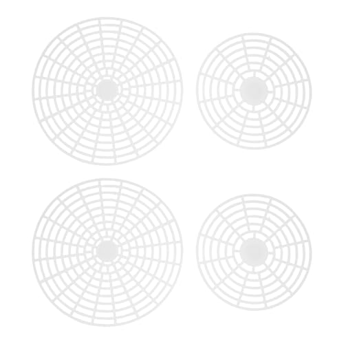 4pcs Fermentation Weights: Plastic Fermenting Weights for Wide Mouth Mason Jars- Fermenting Lid Kit Pickling Mesh Press Plate for Kimchi Sauerkraut