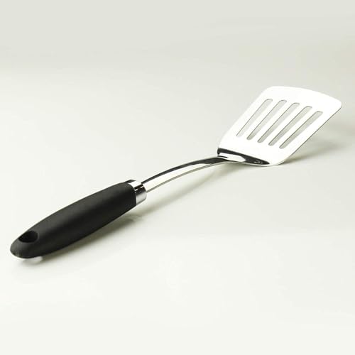 Stainless Steel Spatulas Set, 2 Pack Solid & Slotted Turner Spatulas, Metal Spatula Set for Cast Iron, Griddle, Eggs, Burgers and Pancakes - color: B-Turner Spatula Set