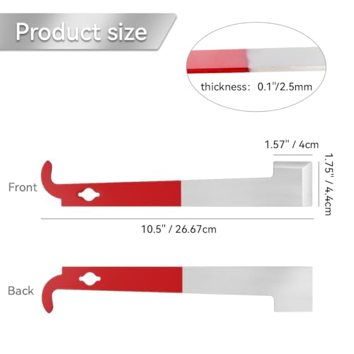 Tenalleys Stainless Steel Beekeeping Hive Tool Frame Lifter and Scraper J Hook Tool (1 Pack) - color: 1 Pack