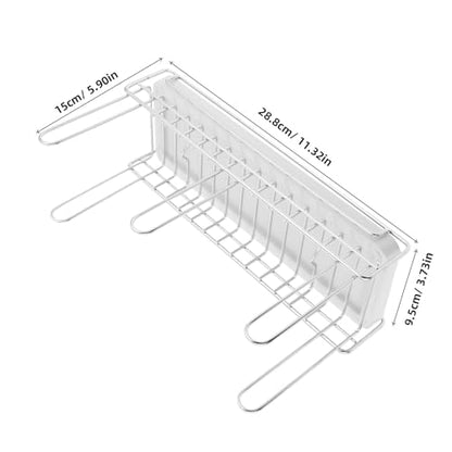 DECHOUS Stainless Steel Bottle Drying Rack Cup Draining Rack Countertop Shelf with Drainboard for Water Cup Mason Jars Mugs Glass and Sports Bottle