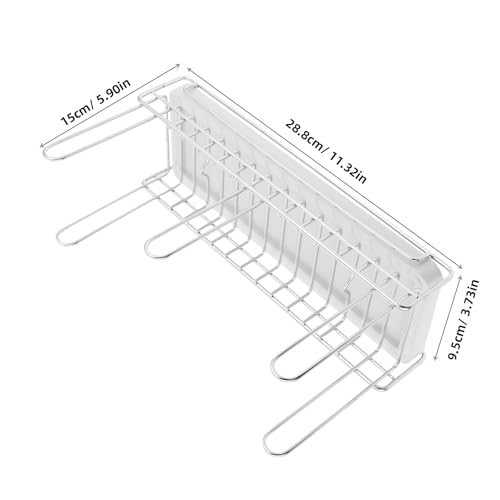 Alipis Stainless Steel Bottle Drying Rack and Desktop Cup Organizer with Drainboard Kitchen Countertop Water Cup Holder for Mason Jars Mugs Sports Bottles