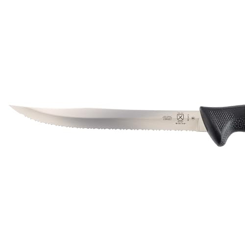 Mercer Culinary Millennia Black Handle Tiger Edge Slicer, 8-Inch - style: Tiger Edge Slicer 8-Inch
