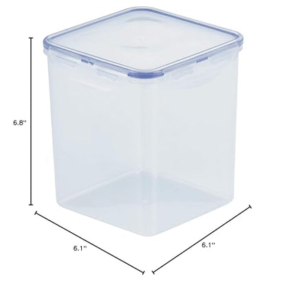 LOCK & LOCK Easy Essentials Pantry Food storage containers with lids / Pantry storage / Airtight containers, BPA free - Square - 11 cup - Great for Sugar, Clear - size: Square - 88 Ounce, style: 11 Cup