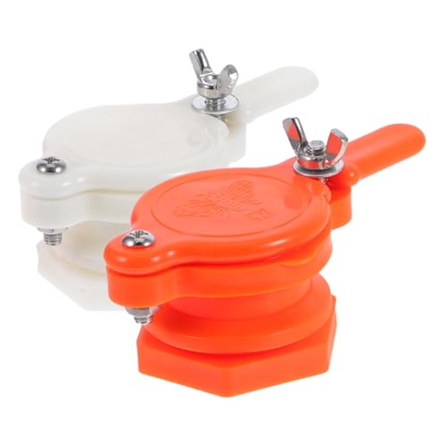 Toyvian 2pcs Plastic Honey Gate Valve for Beekeeping Efficient Honey Tool for All Scale Lightweight and Portable for Extractors and Buckets