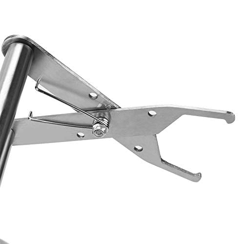 Bee Frame Grip, Secure Frame Removal, Beekeeping Tool, Stainless Steel Construction with Ergonomic Handle for Hive Inspe
