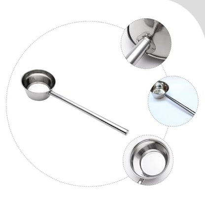 Cabilock 17.32In Long Handle Stainless Steel Water Ladle Multipurpose Kitchen Scoop for Soup and Water Serving Ergonomic Design for Home and Restaurant Use - size: 44X14CM