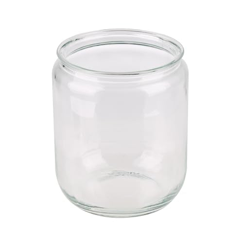 Restaurantware Glass Jar - 1 Count - Vetri 2 Gallon Glass Storage Jar, With Lid, Clear, Dishwasher-Safe - Storage Container For Flour, Coffee Beans, Kitchen Organization - size: 2 gal