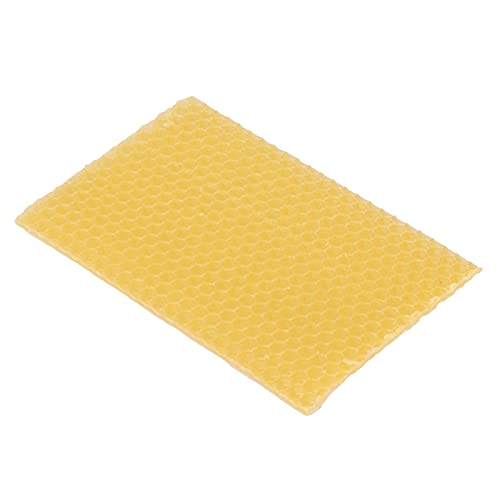 10Pcs Pure Beeswax Foundation | Authentic Beehive Wax Frame for Furniture Polishing/Candle Making/Crafts | Dampness - Protective & Crack - Preventive | 140g per Sheet