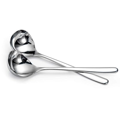 IMEEA 8-Inch Gravy Ladle SUS304 Stainless Steel Serving Ladle, Set of 4 - size: 4-Piece（Silver）