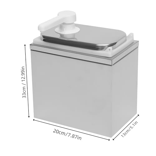 Commercial Sauce Dispenser Pump with Stainless Steel Body, 2.11Qt Large Capacity for Ketchup, Syrup, Honey, Condensed Milk – Ideal for Home Kitchen, Cafe, Restaurant Use (1-bucket) - color: 1-bucket