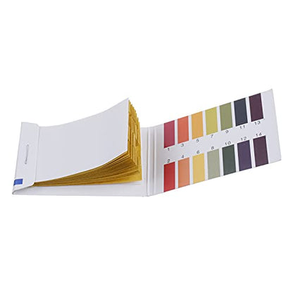 BOJACK 5 Pack 80 Strips (400 Total) pH 1-14 Test Paper for Water, Soil, Pet Food pH Monitoring - Extensive Litmus Test for Various Applications - size: 5 Packs