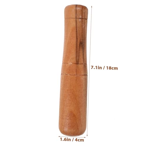 INOOMP Wooden Pestle Rod Lightweight Ergonomic Kitchen Gadget for Garlic Mashing Sauerkraut Pounder Food Grinding Stick for Sauces Purees and Pastes Random Color