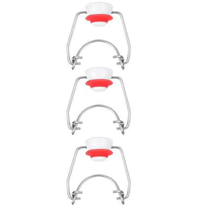 TopHomer 3 Pcs Swing Top Glass Bottle Caps Airtight Flip Top Replacement Caps with Silicone Gasket for Beer, Soda, Home Brew and Other Liquids
