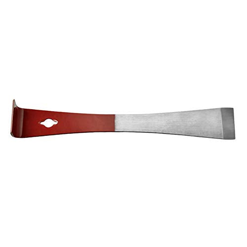 Hive Tool, 2PCS Stainless Steel Hive Scraper Tools with Red Handle - Beekeeping Equipment for Frame Lifting and Wax Scraping