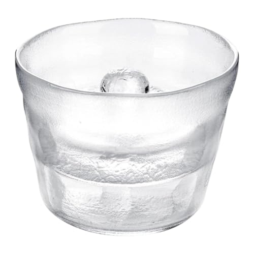 Glass Pickle Jar with Weight Lid Fermentation Kimchi Storage Pickle Pot Container for Sauerkrau Fruit Preservation, 1Pc Height 9.6cm