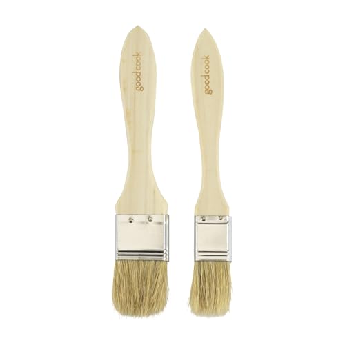 GoodCook Everyday Basting Brushes 2-Pack, Natural Wood