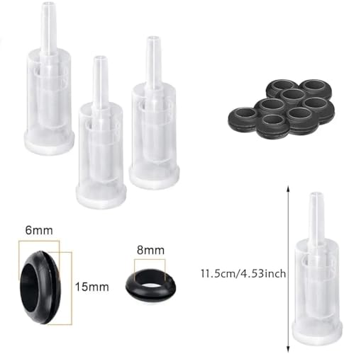 Plastic Airlock Homebrew Airlock Set with Silicone Grommets for Preserving Brewing Making Wine Fermenting Sauerkraut Kimchi(5pcs) - color: 5pcs