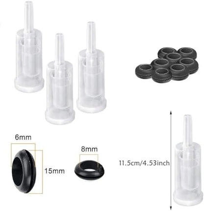 Plastic Airlock Homebrew Airlock Set with Silicone Grommets for Preserving Brewing Making Wine Fermenting Sauerkraut Kimchi(1pcs) - color: 1pcs