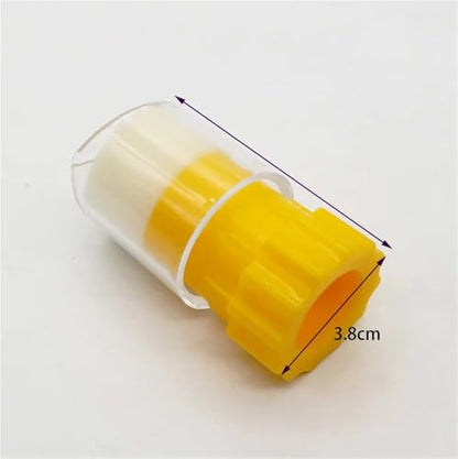 4pcs Queen Bee Marking Bottle Plastic Marker Tube Catcher Cage with Plunger Plush for Beekeeper Equipment