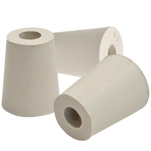 1 X Drilled Rubber Stopper #2 (Set of 3)