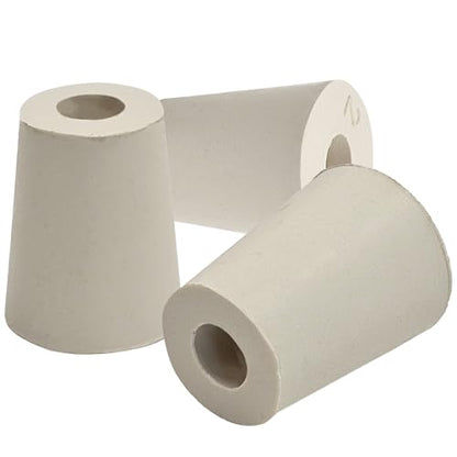 1 X Drilled Rubber Stopper #2 (Set of 3)