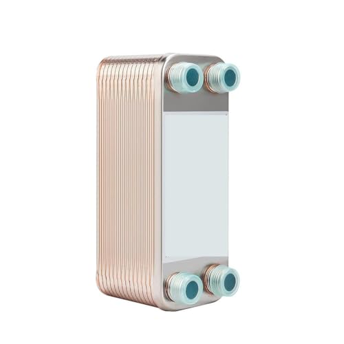 20 30 Plates Wort Chiller Heat Exchanger Stainless Steel Homebrew Beer Cooler Counterflow Chiller Brazed Plate Heat Exchanger(30P) - color: 30P