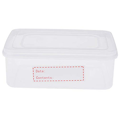 XGOOD 900 Pieces Removable Food Storage Labels, 3 Rolls (Red, Yellow, Green), 3x1in, Freezer & Refrigerator Labels
