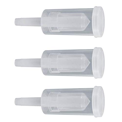 SHERCHPRY Homebrew Airlock 6-Pack Fermentation Gas Valve Water Sealed One-Way Exhaust Check Valve for Wine Beer Brewing Fits Standard Stoppers Grommets 4.72X1.49X1.49In - size: 6 pcs
