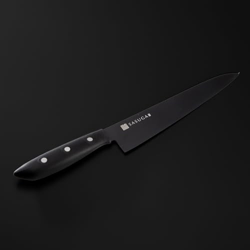 SASUGA Lightweigth Japanese Gyuto Chef’s Knife 210mm – Made in Japan | Molybdenum-Vanadium Stainless Steel | Razor-Sharp, Rust-Resistant Blade for Meat, Fish & Vegetables - color: Gyuto