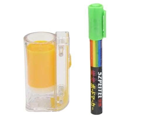 2pcs Bee Marking Tool Kits Marker Bottle with Pens King Queen Catcher 8 Colors Pen Beekeeping Beekeeper Equipment | Light green - color: Light green