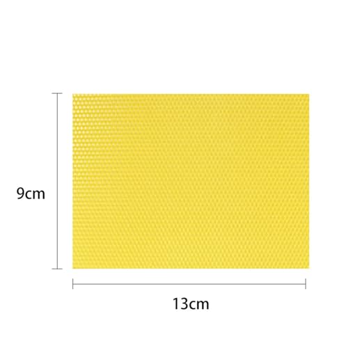 10 Pack Natural Beeswax Foundation Sheets 9x13cm Deep Cell Beehive Base Sheets for Beekeeping