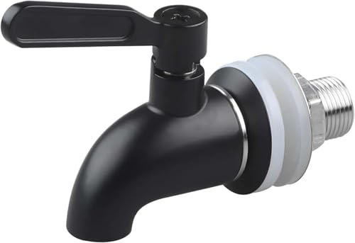 Spigot For Beverage Dispenser 2pcs Drink Dispenser Spigot Champagne Stainless Steel Tap Replacement for Beverage and Glass Jar Bottle(Gold) - color: Gold