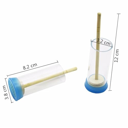 8Pcs Bee Queen Marking Tube with Sponge Bees Catcher Bottle Soft Plunger Beekeeper Beekeeping Tool