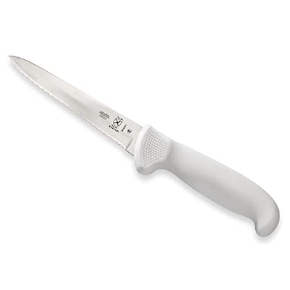 Mercer Culinary Ultimate White 5" Wavy Edge Utility Knife - style: Wavy Edge Utility Knife 5 Inch